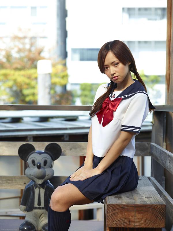Mayuko Japanische Schuluniform #2